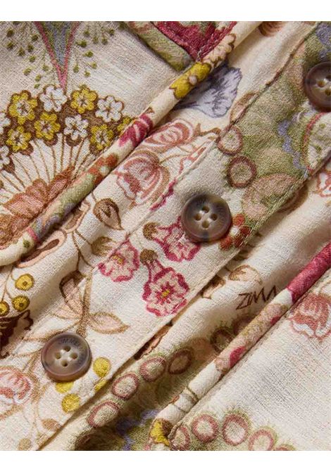 Tuta con stampa ZIMMERMANN KIDS | 1367YRS263WALLPAPER FLORAL CREAM